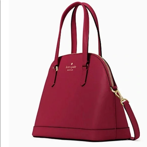 Authentic KATE SPADE leather top zip satchel/crossbody - Picture 6 of 13